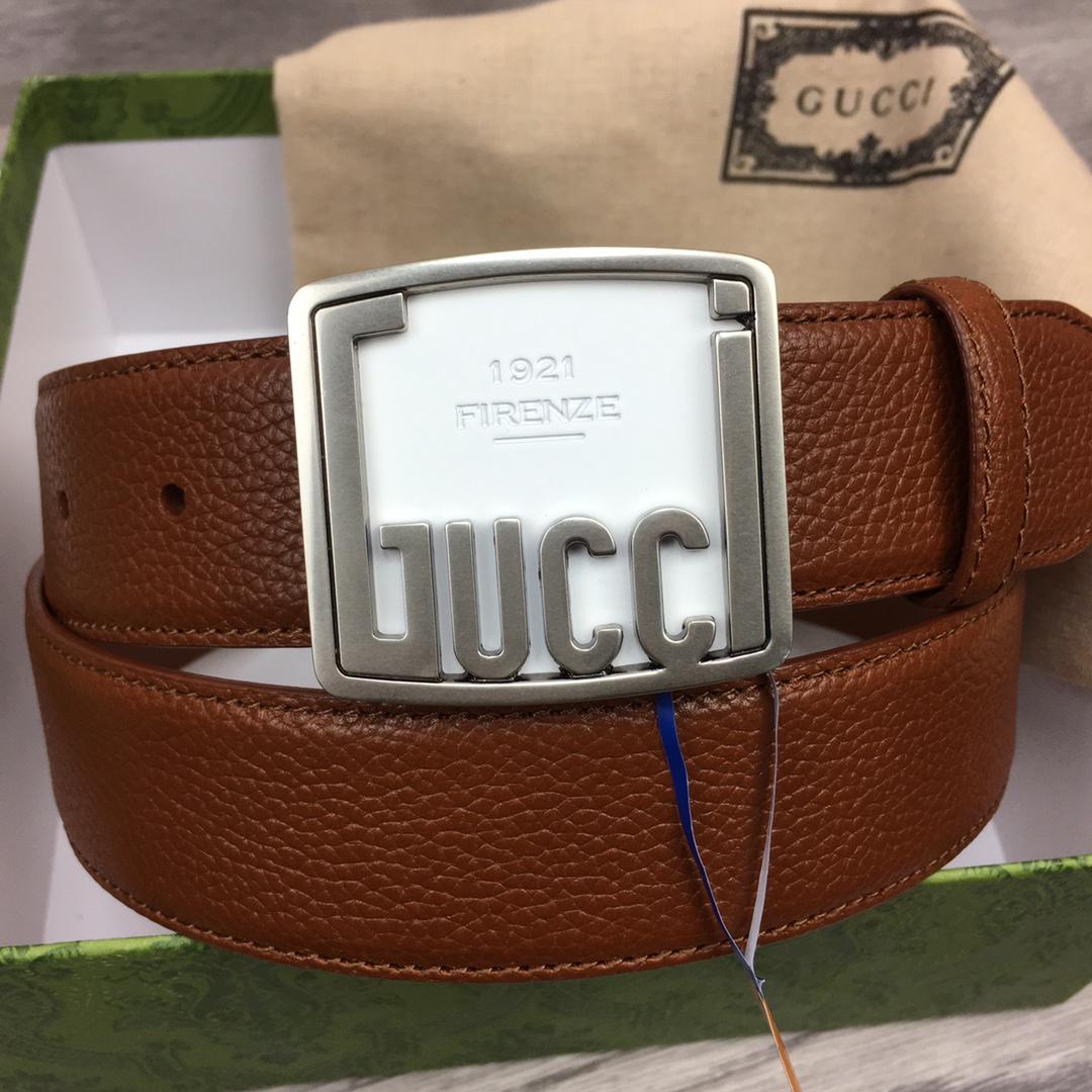Gucci Leather Belt  35mm - DopestKickz
