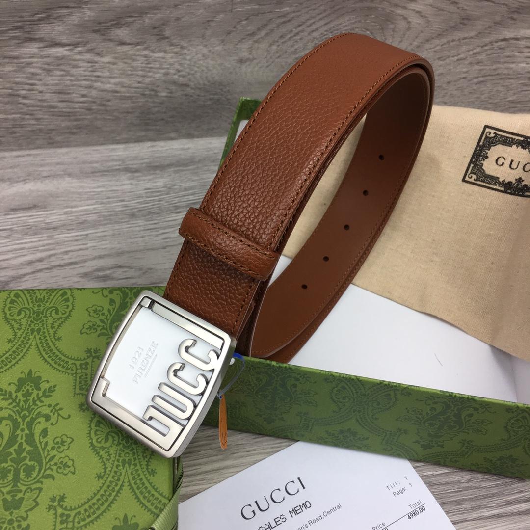 Gucci Leather Belt  35mm - DopestKickz