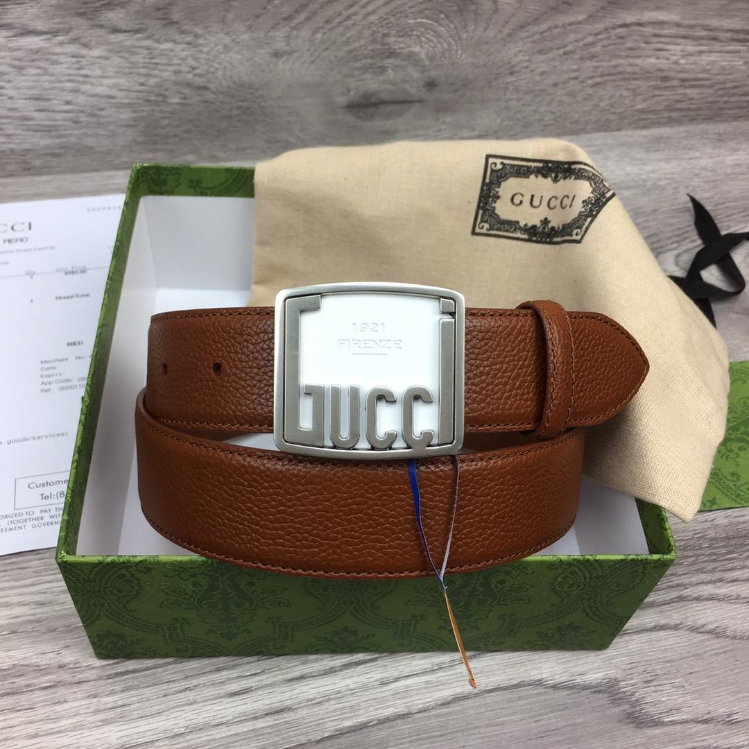 Gucci Leather Belt  35mm - DopestKickz