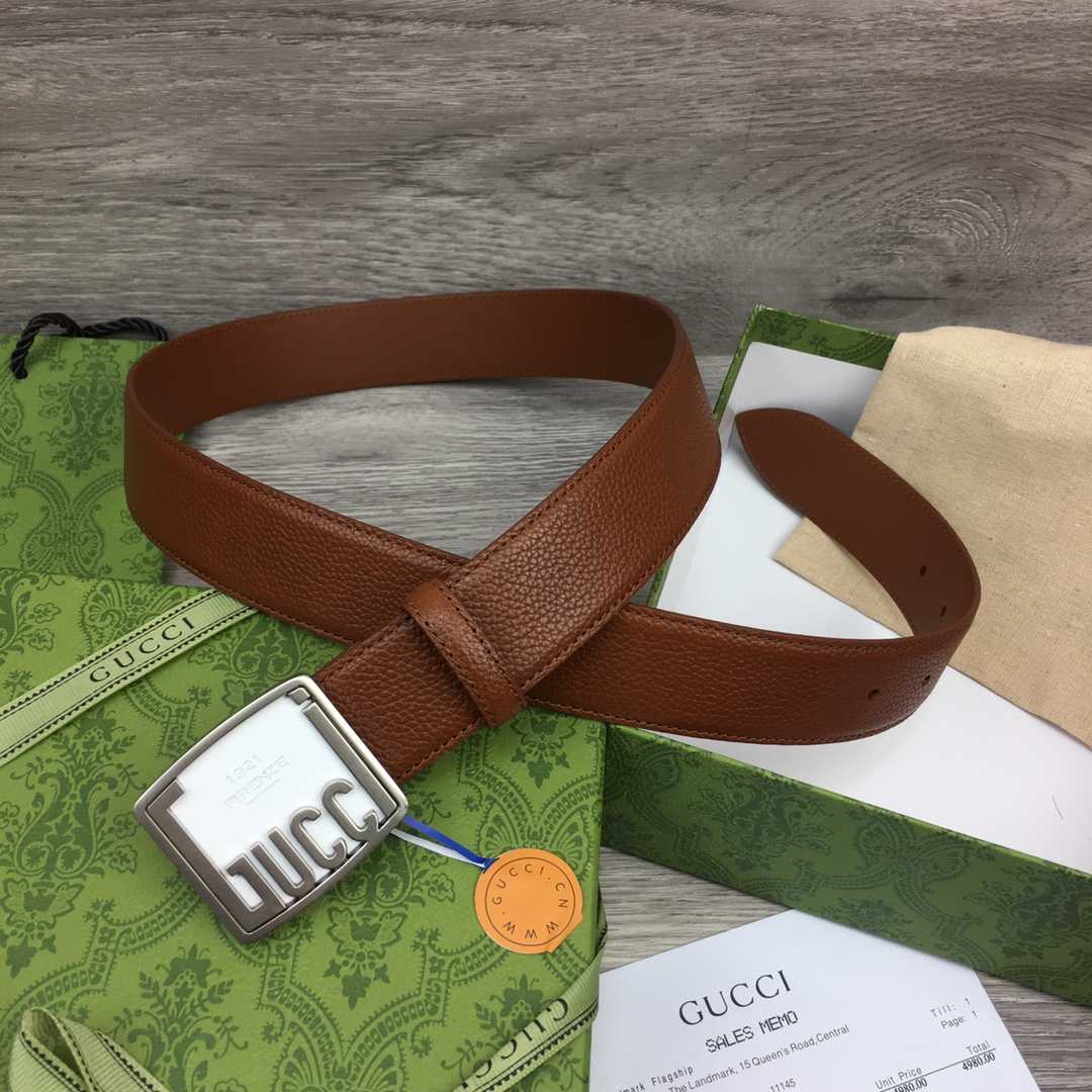Gucci Leather Belt  35mm - DopestKickz