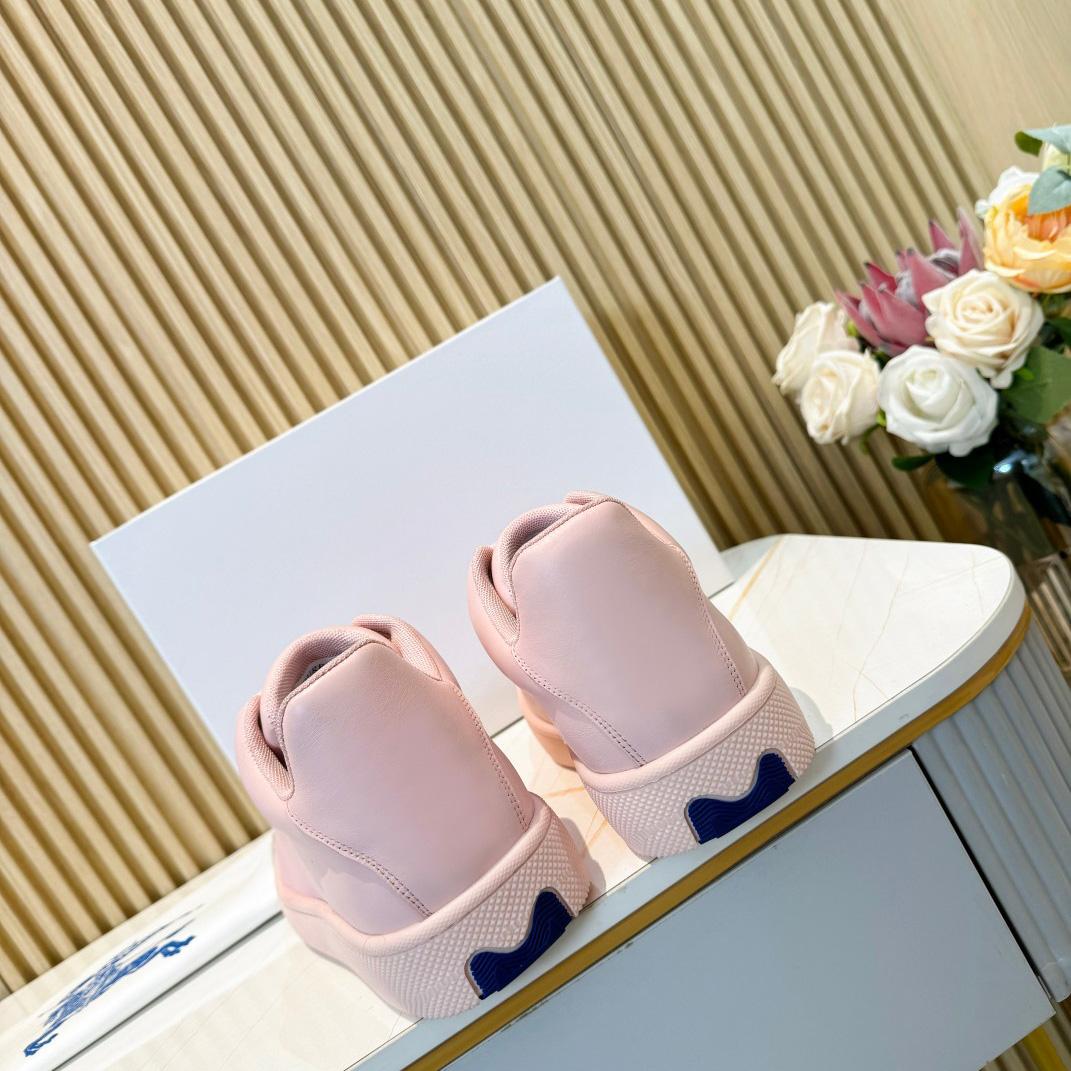 Burberry Leather Box Sneakers - DopestKickz