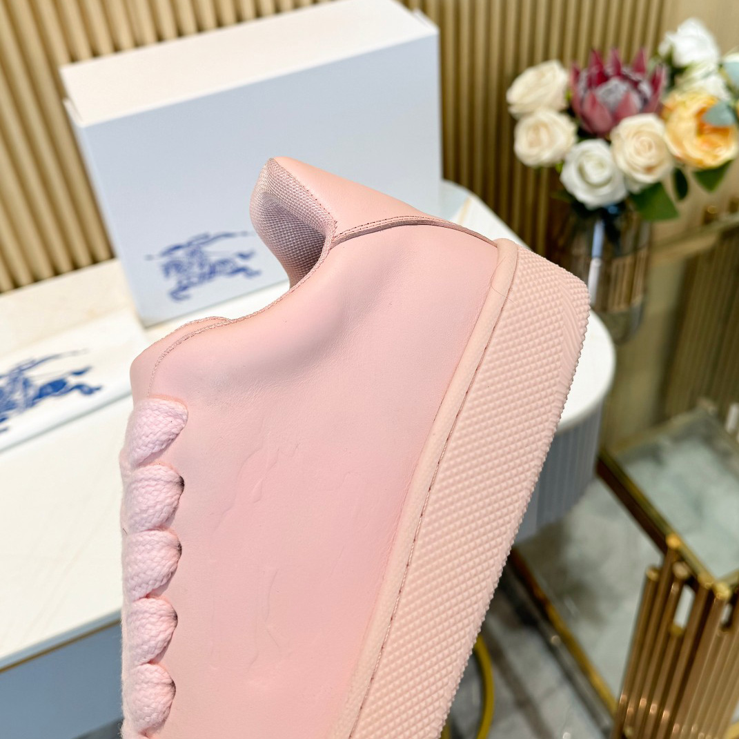 Burberry Leather Box Sneakers - DopestKickz