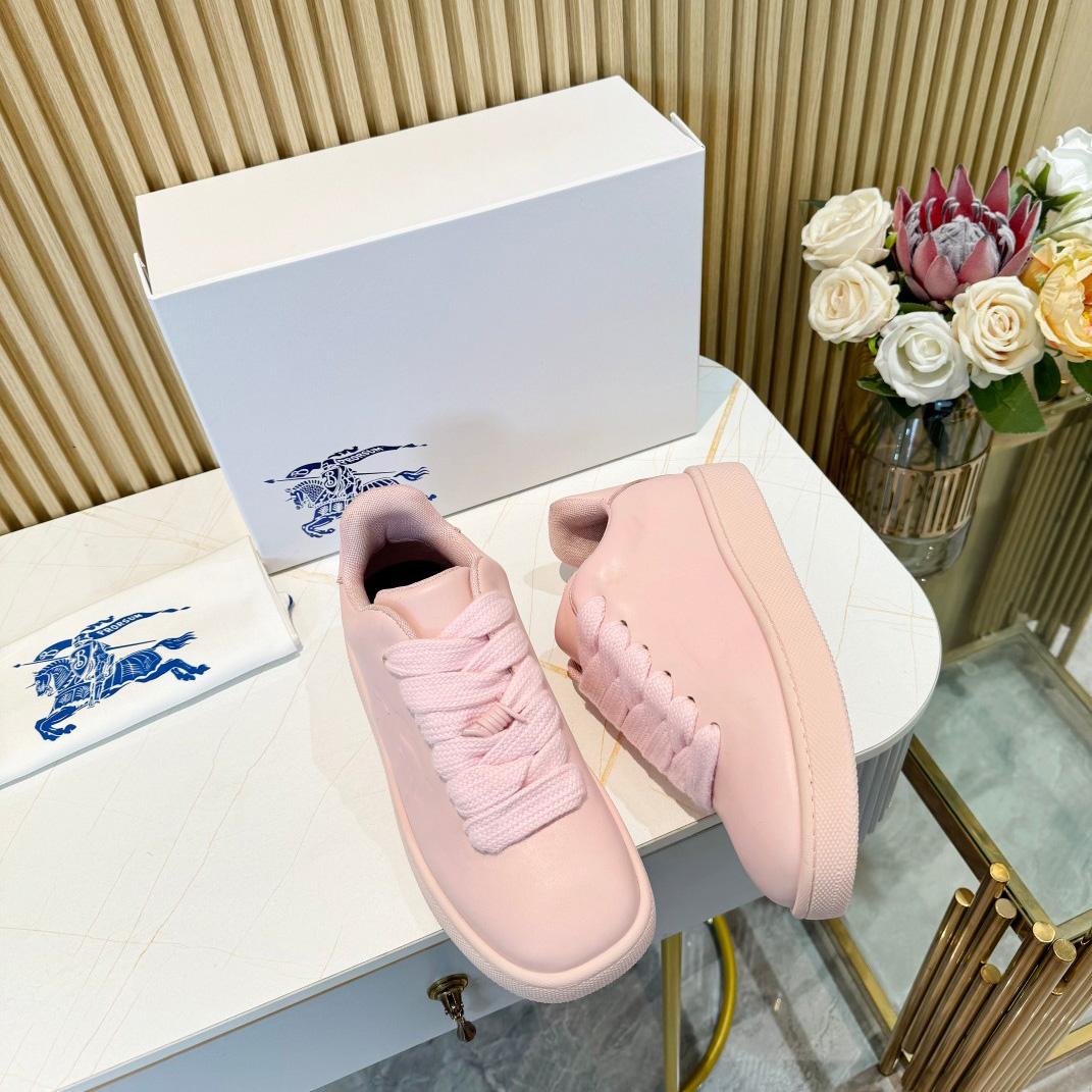 Burberry Leather Box Sneakers - DopestKickz