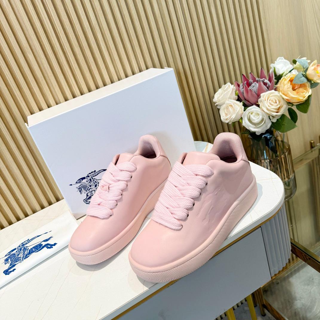 Burberry Leather Box Sneakers - DopestKickz