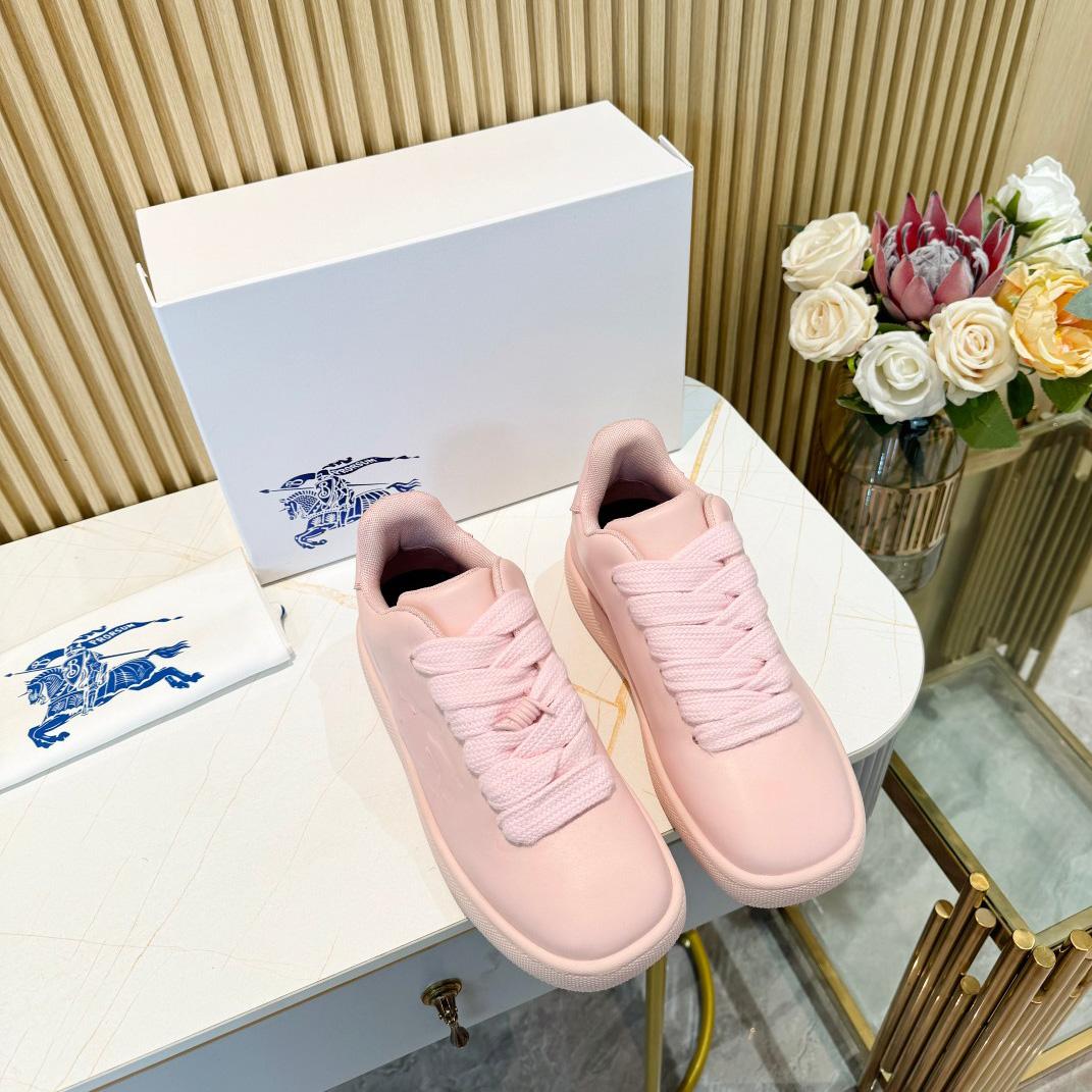 Burberry Leather Box Sneakers - DopestKickz