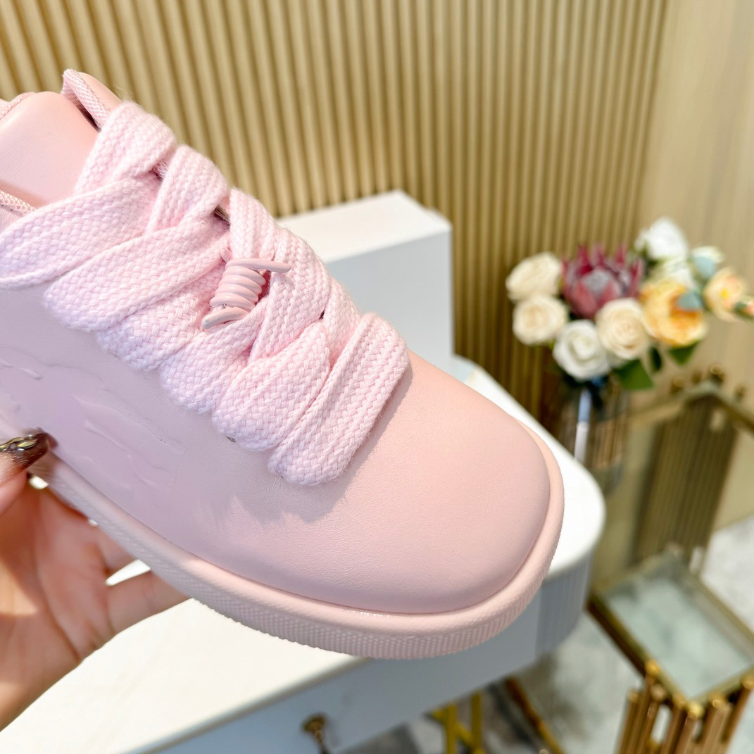 Burberry Leather Box Sneakers - DopestKickz