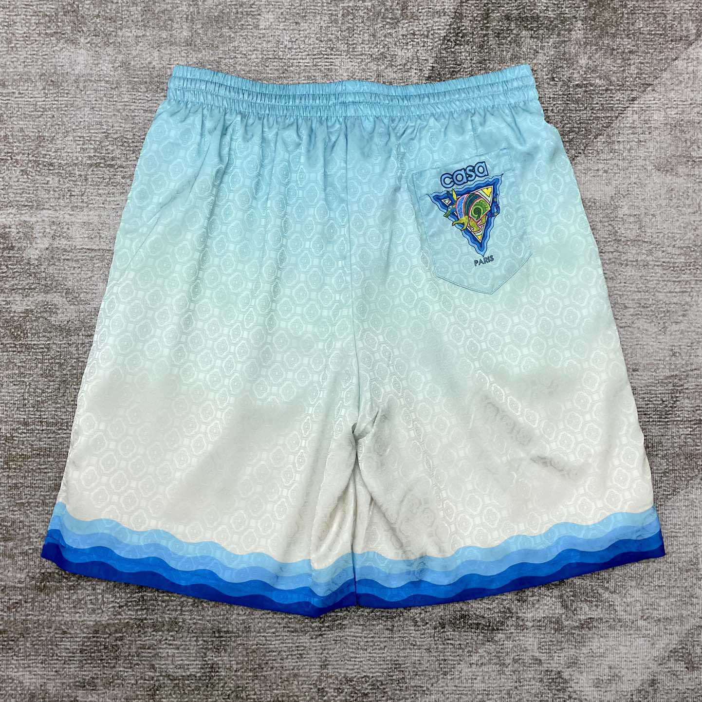 Casablanca Logo Drawstring Silk Shorts    C2003 - DopestKickz