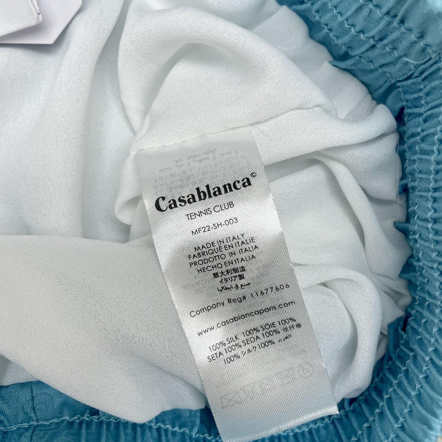 Casablanca Logo Drawstring Silk Shorts    C2003 - DopestKickz