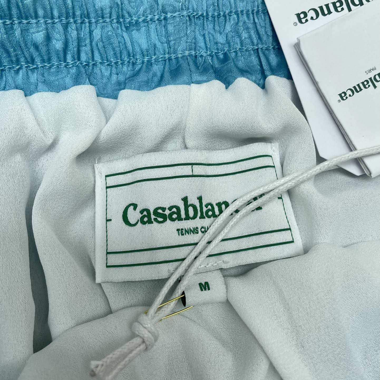 Casablanca Logo Drawstring Silk Shorts    C2003 - DopestKickz