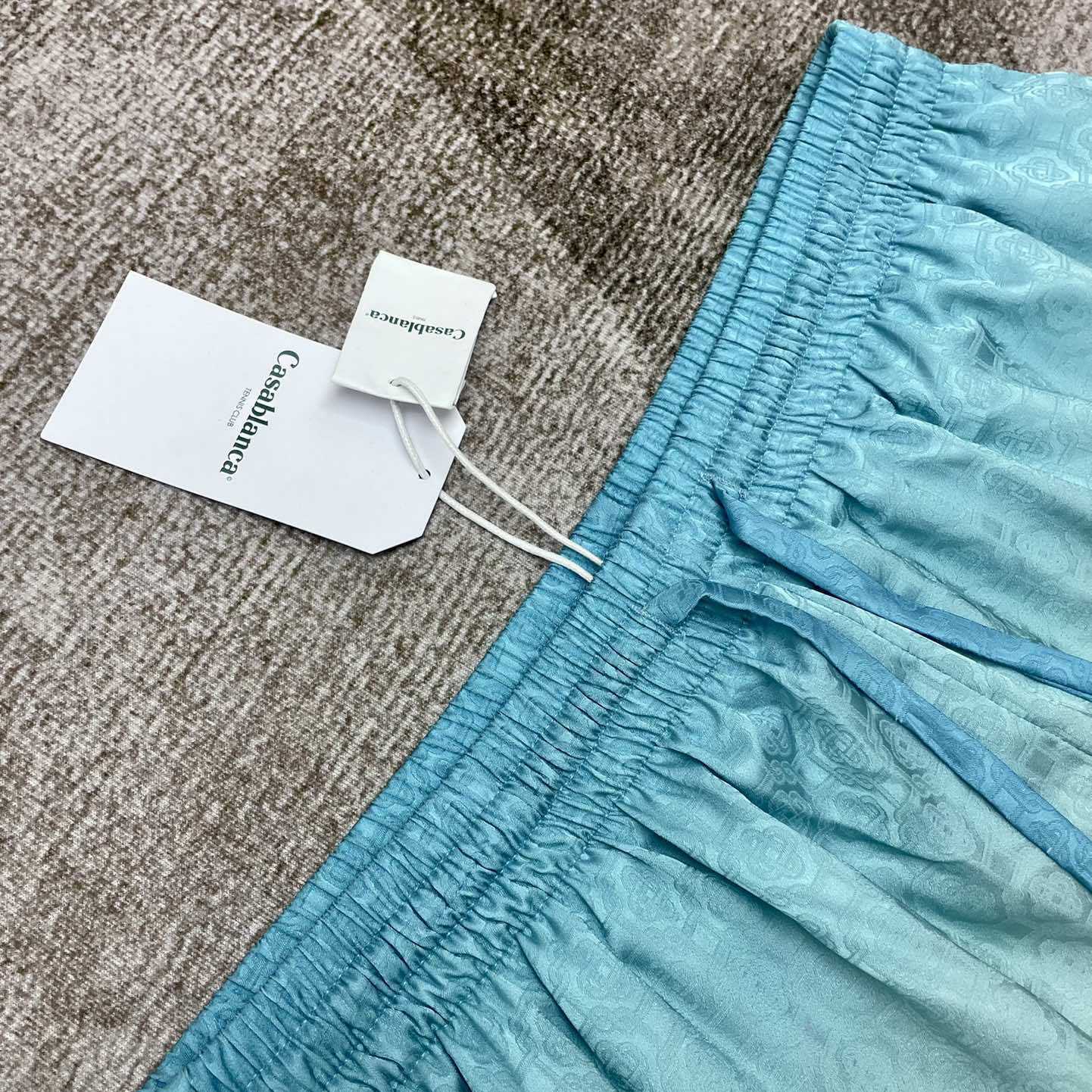 Casablanca Logo Drawstring Silk Shorts    C2003 - DopestKickz