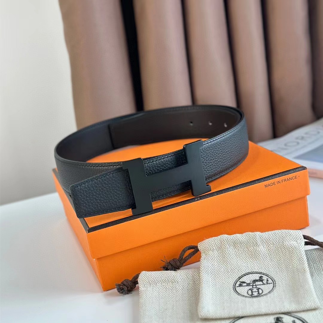 Hermes Reversible Leather  - DopestKickz