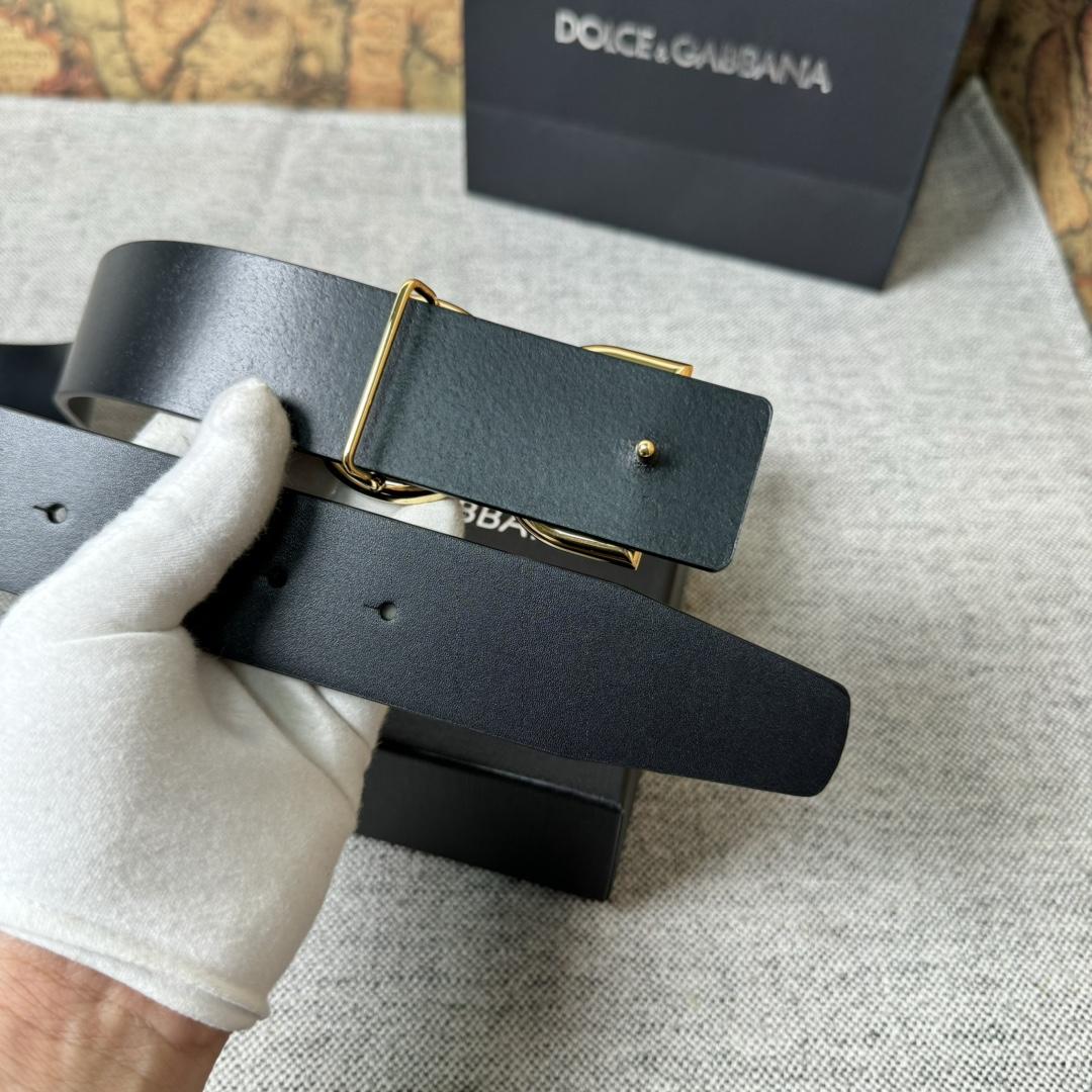 Dolce & Gabbana DG Logo-buckle Leather Belt   40mm - DopestKickz