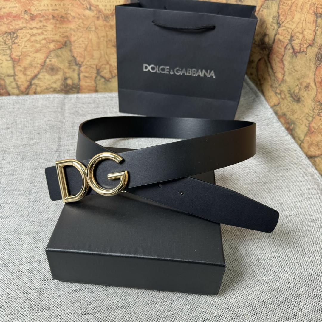 Dolce & Gabbana DG Logo-buckle Leather Belt   40mm - DopestKickz
