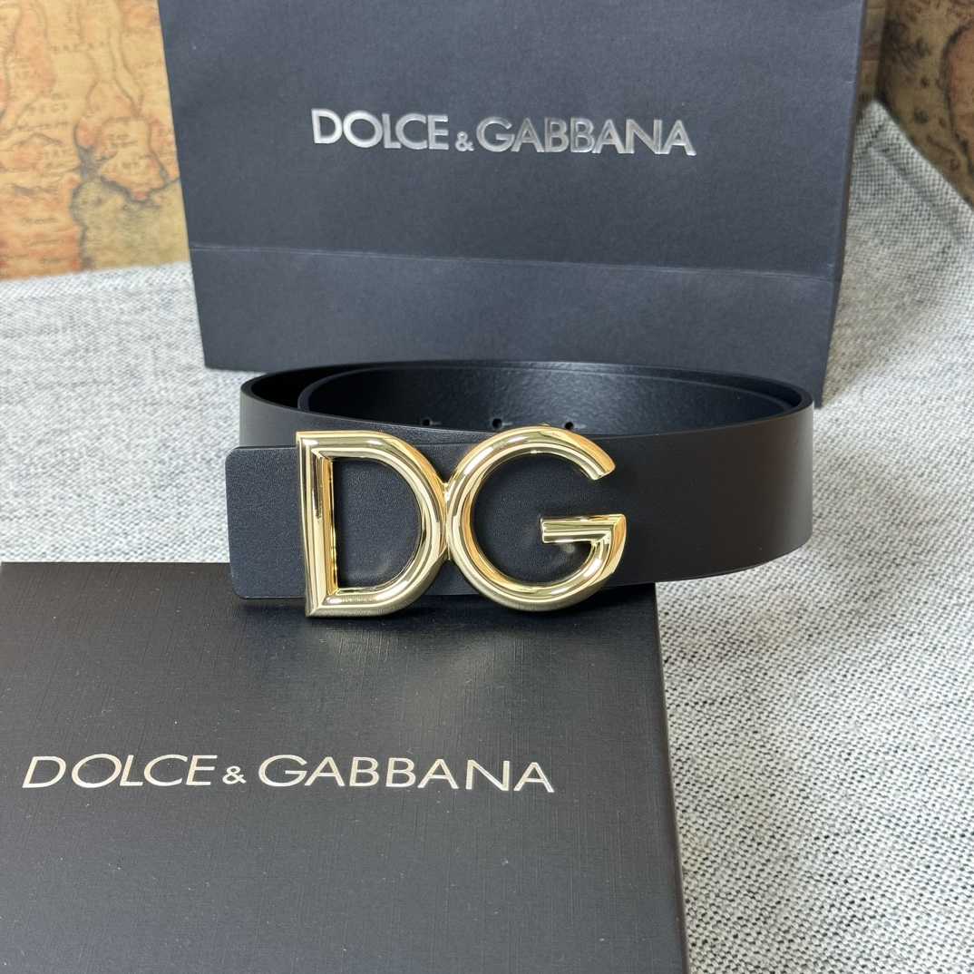 Dolce & Gabbana DG Logo-buckle Leather Belt   40mm - DopestKickz