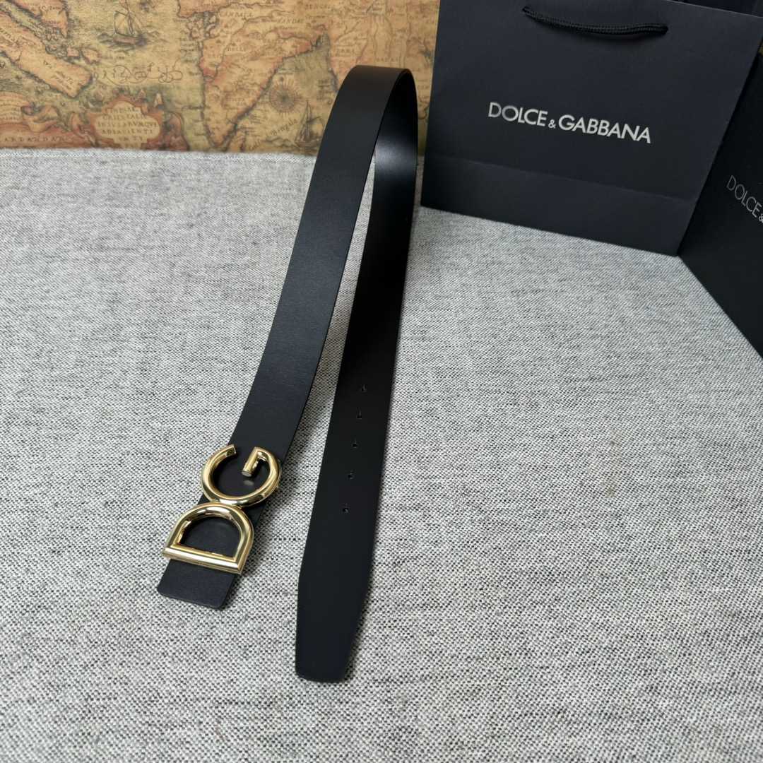 Dolce & Gabbana DG Logo-buckle Leather Belt   40mm - DopestKickz
