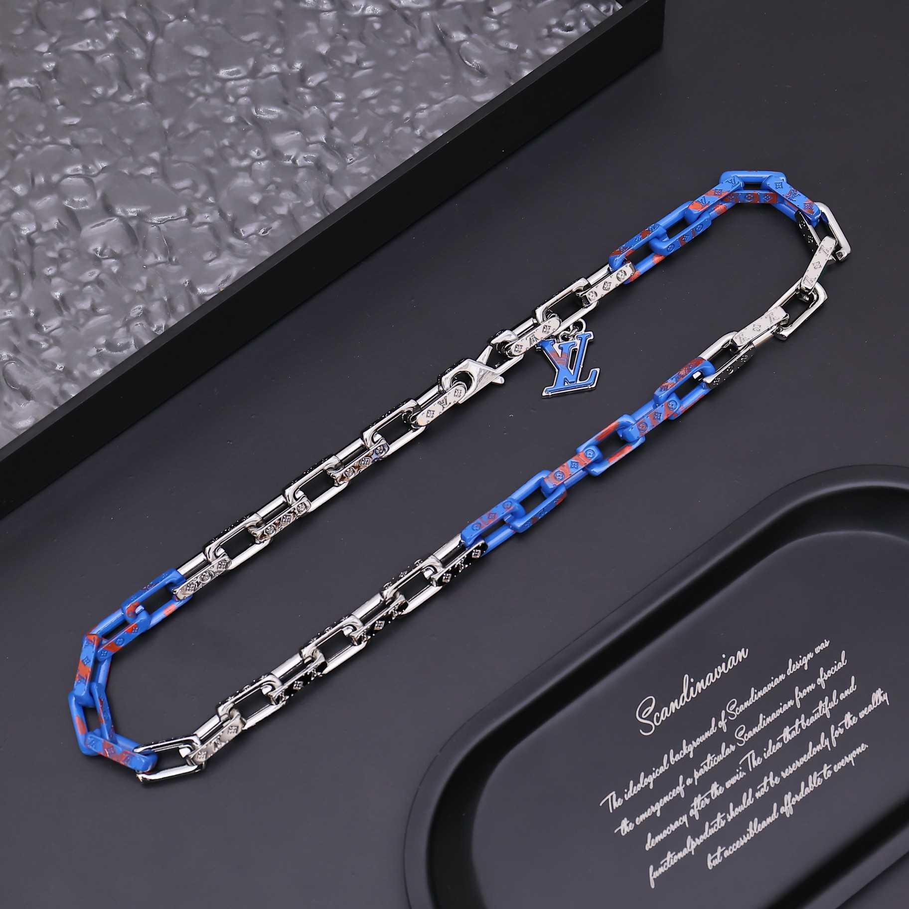 Louis Vuitton Monogram Chain Necklace   M01494 - DopestKickz