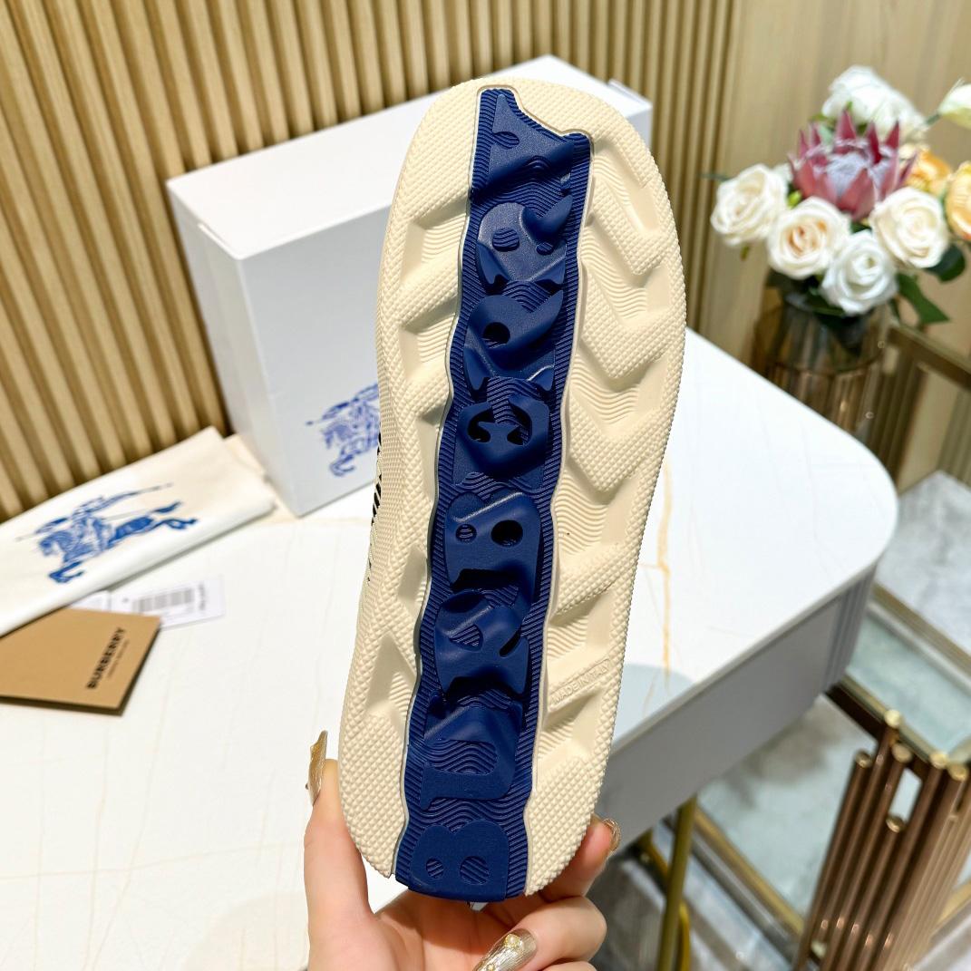 Burberry Check Knit Box Sneakers - DopestKickz