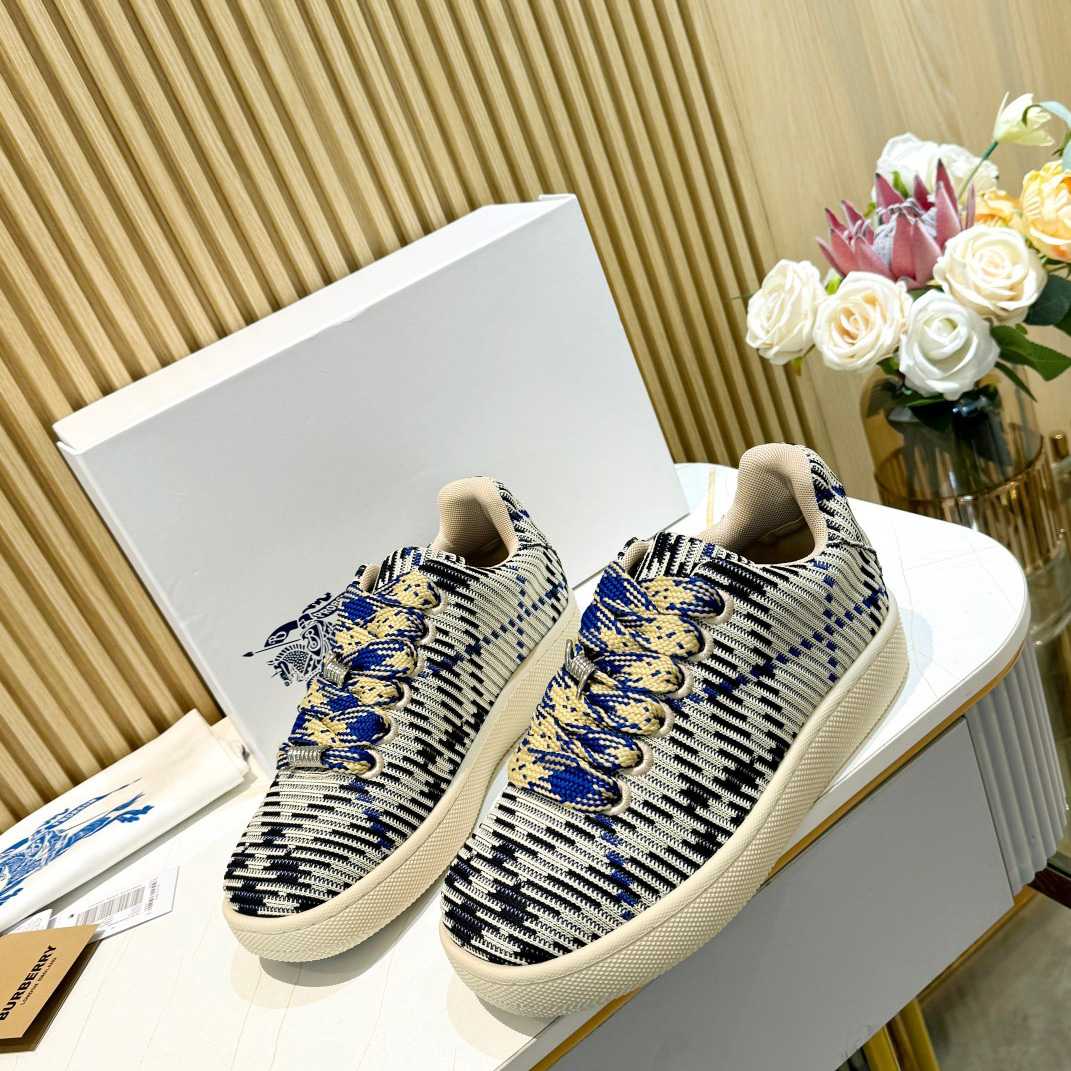 Burberry Check Knit Box Sneakers - DopestKickz