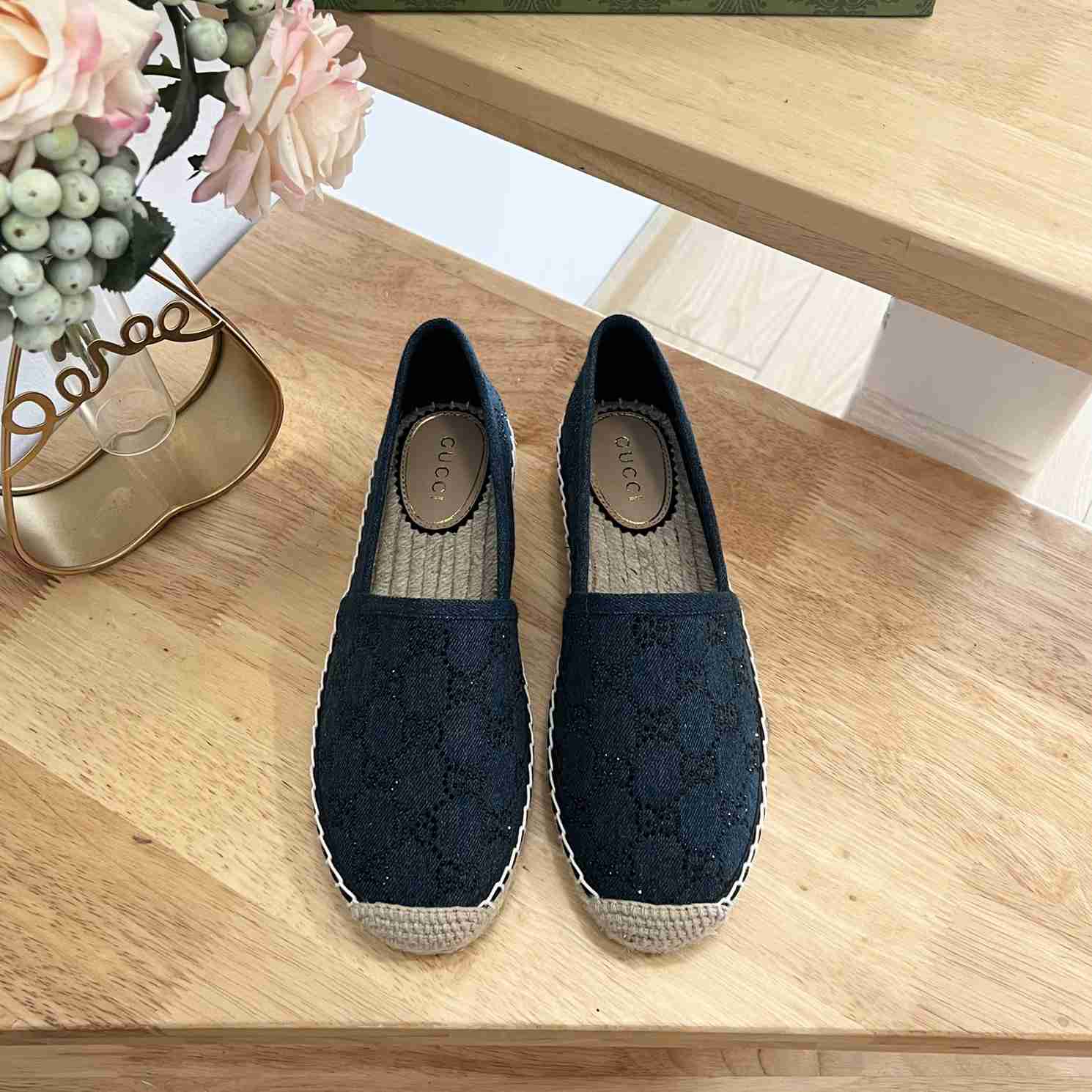 Gucci Women's Espadrille With GG Crystals - DopestKickz