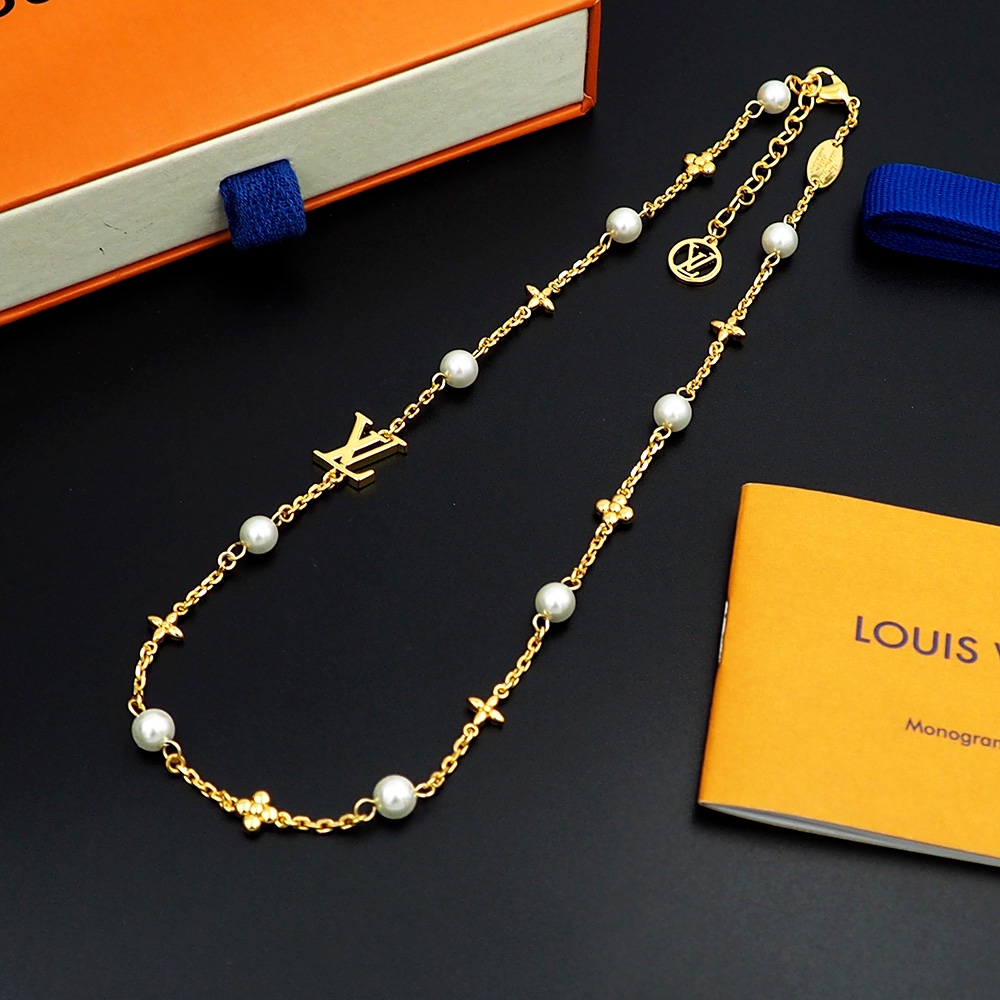 Louis Vuitton Louisa Necklace   M01610 - DopestKickz