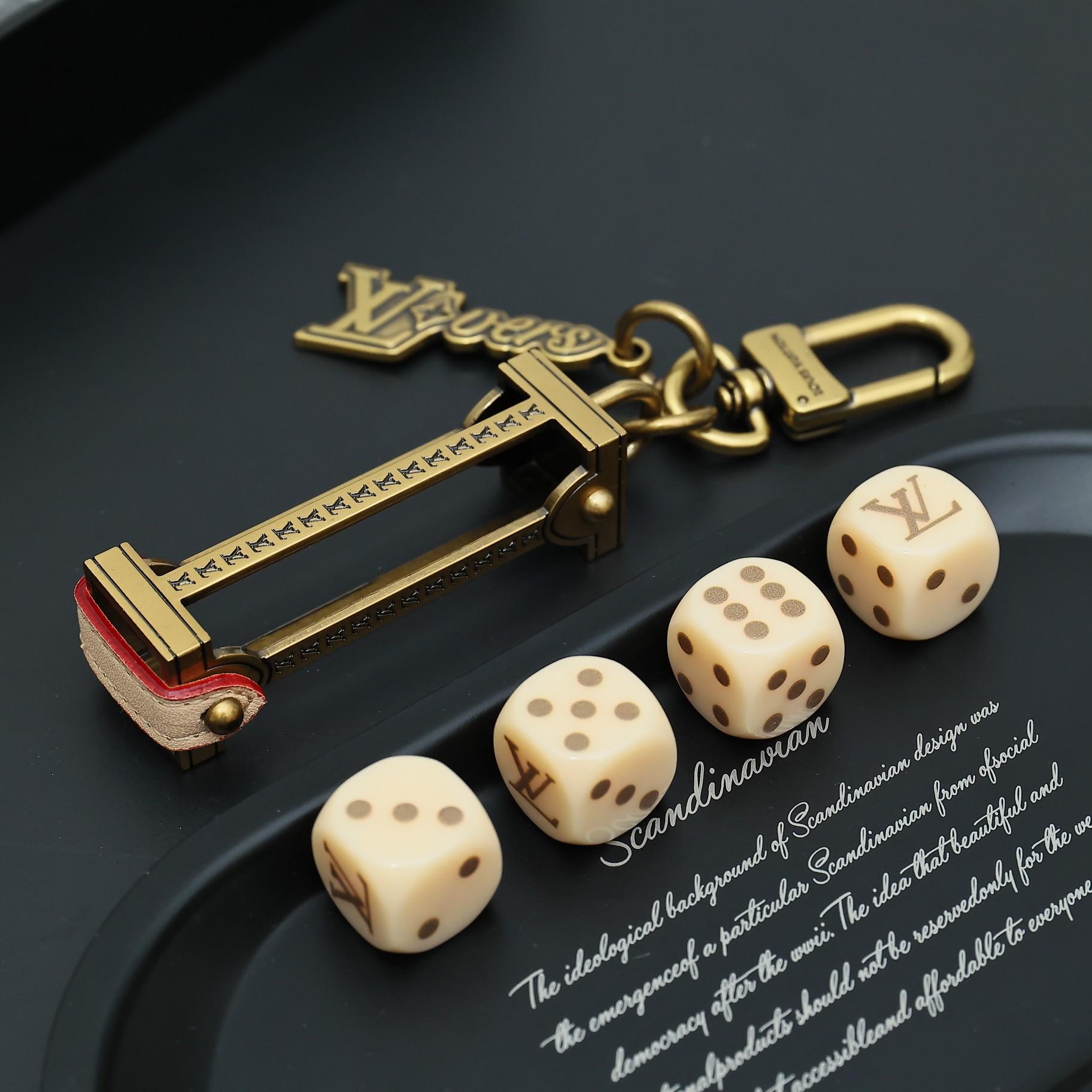 Louis Vuitton LV Lovers Dice Bag Charm & Key Holder  M01750 - DopestKickz