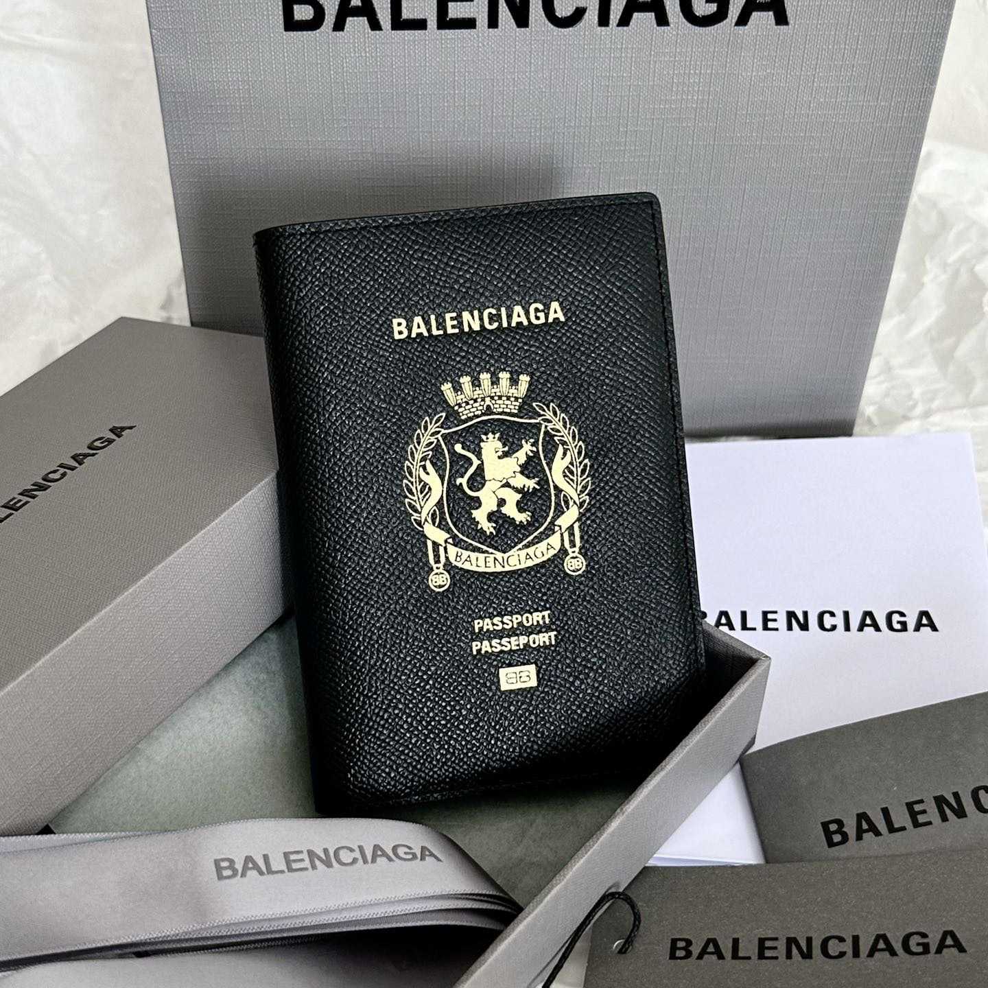 Balenciaga Passport Wallet  (14×10×1.5cm) - DopestKickz