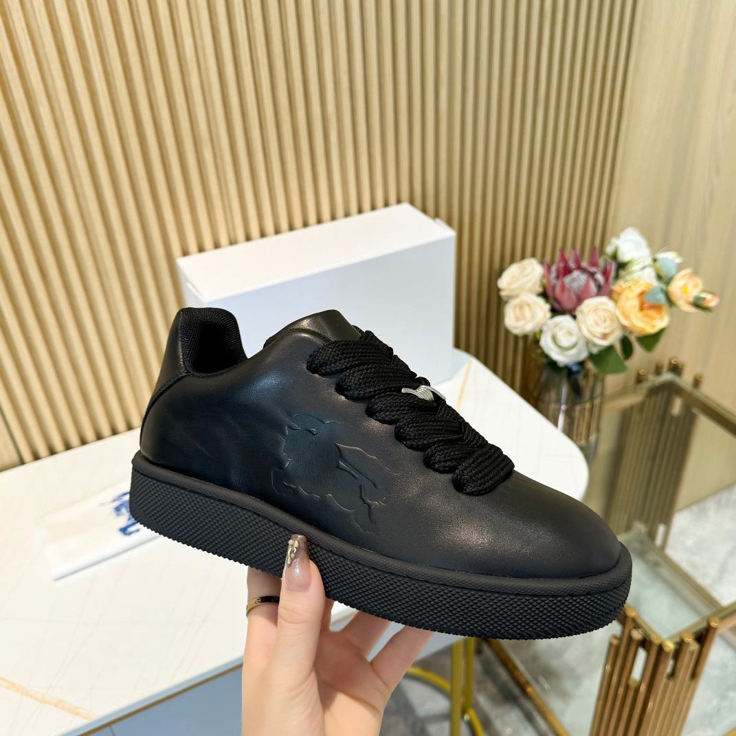 Burberry Leather Box Sneakers - DopestKickz