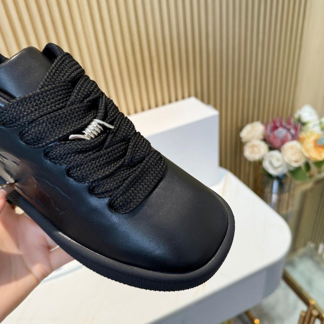 Burberry Leather Box Sneakers - DopestKickz