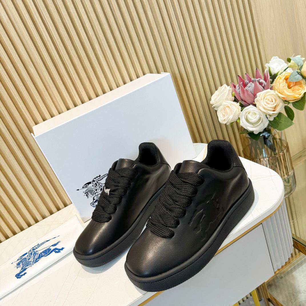 Burberry Leather Box Sneakers - DopestKickz