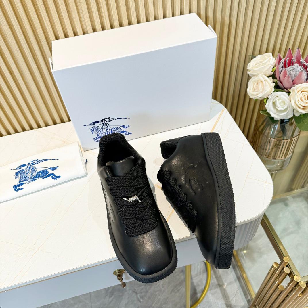 Burberry Leather Box Sneakers - DopestKickz