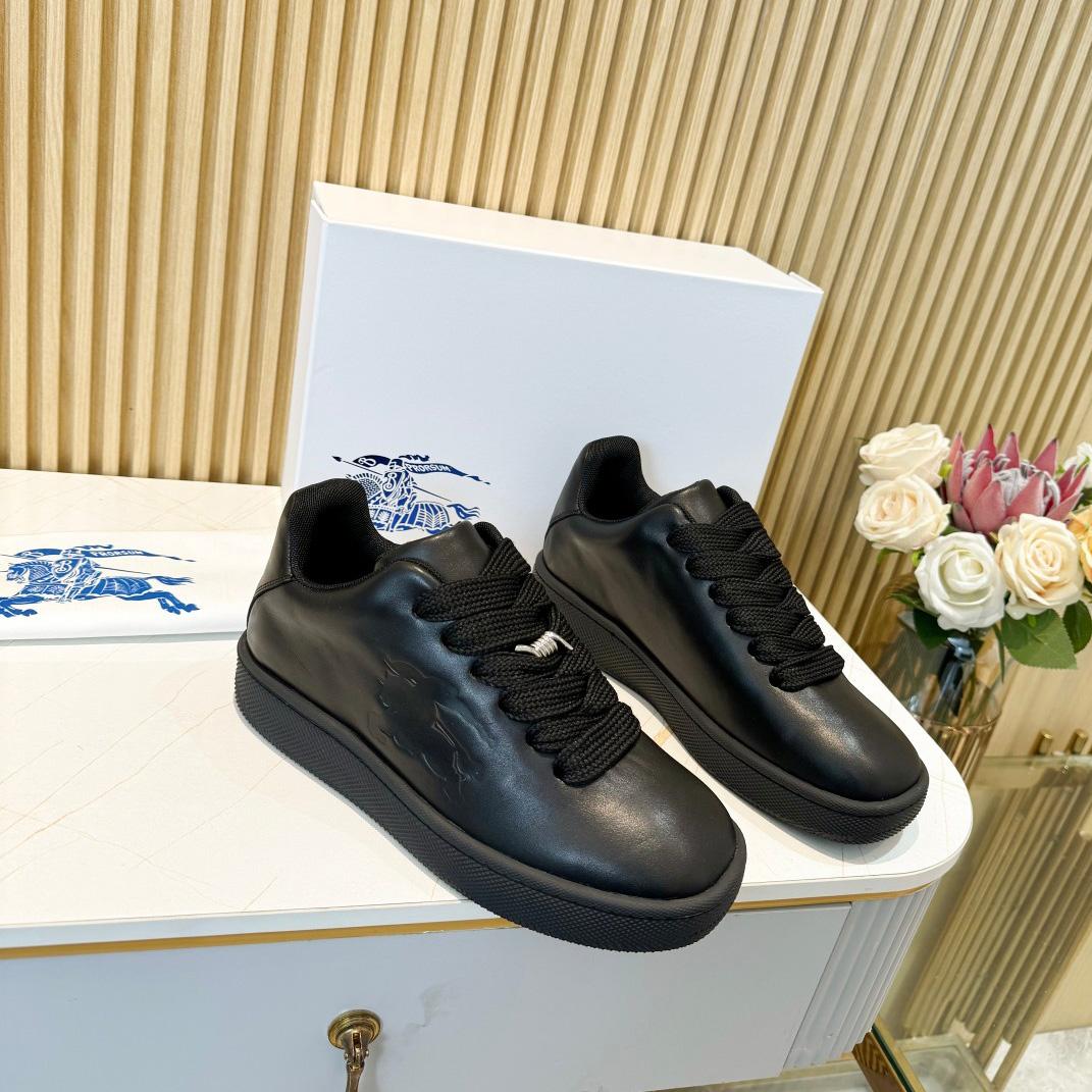 Burberry Leather Box Sneakers - DopestKickz