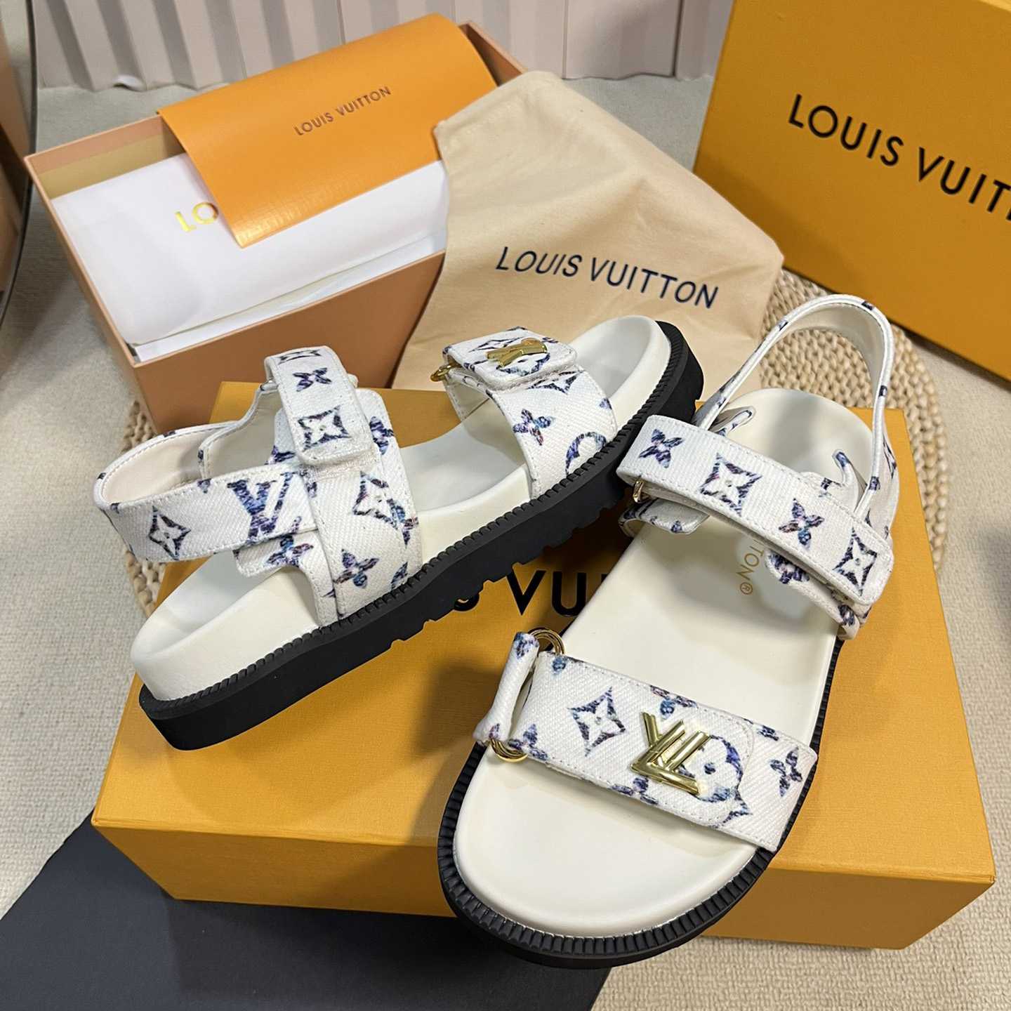 Louis Vuitton LV Sunset Comfort Flat Sandal    - DopestKickz