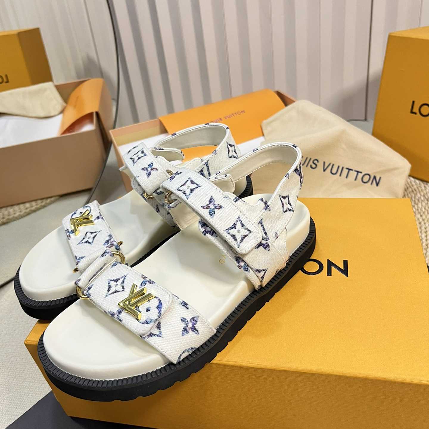 Louis Vuitton LV Sunset Comfort Flat Sandal    - DopestKickz