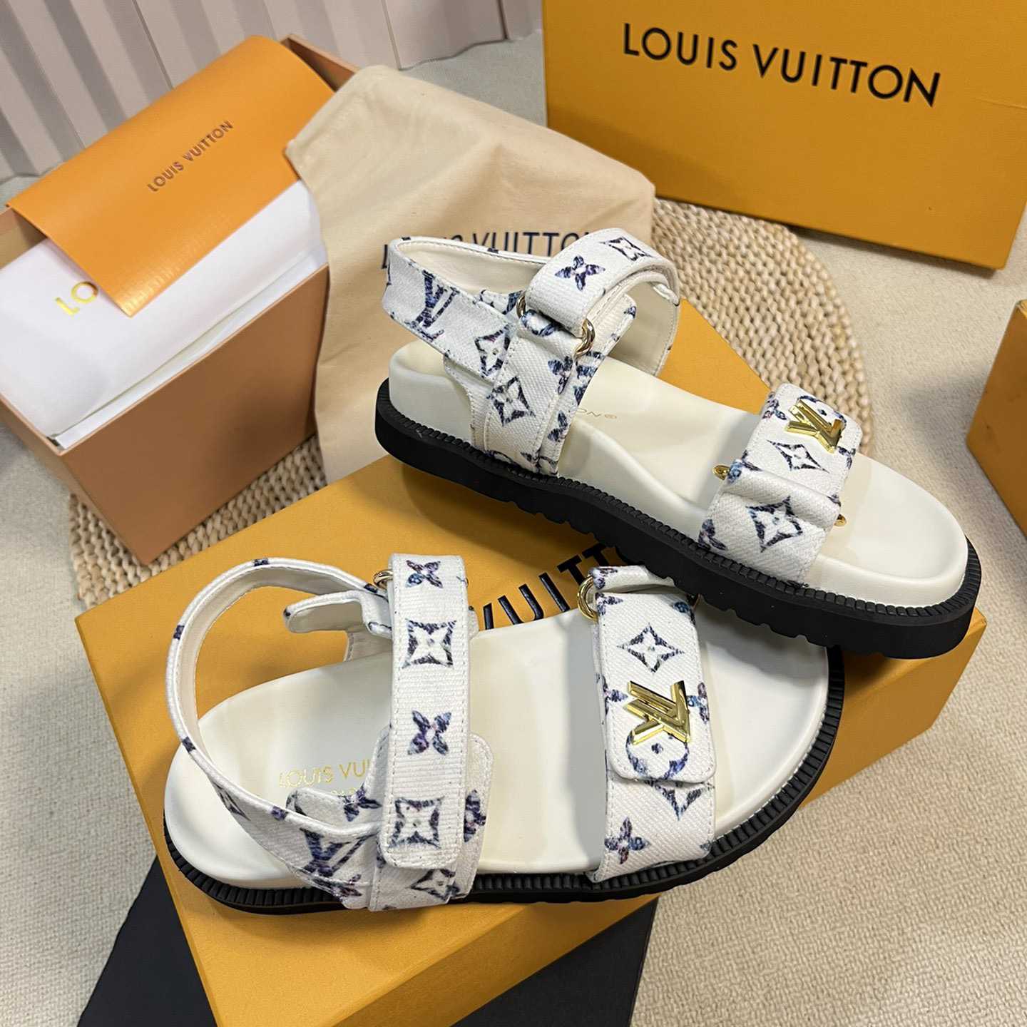 Louis Vuitton LV Sunset Comfort Flat Sandal    - DopestKickz