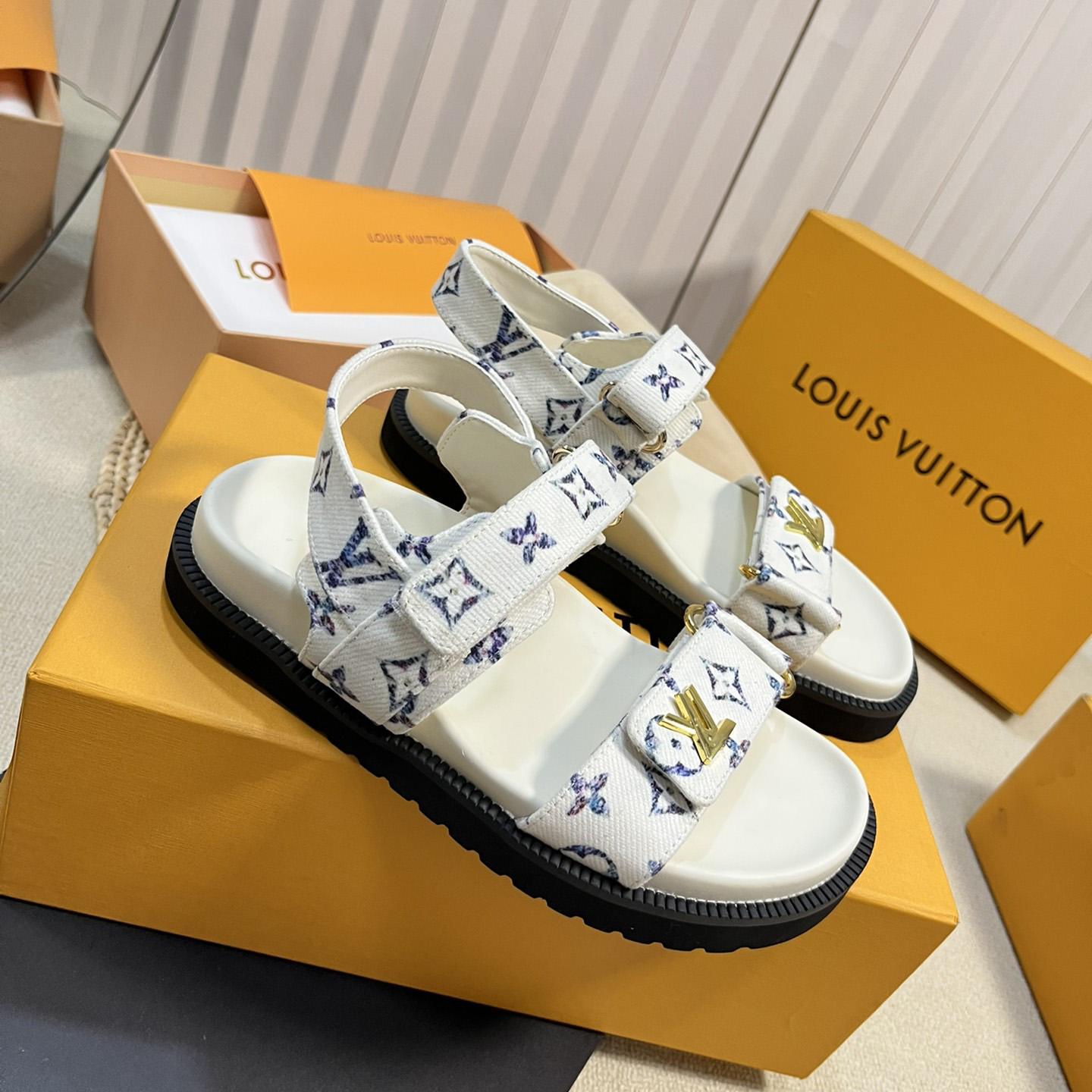 Louis Vuitton LV Sunset Comfort Flat Sandal    - DopestKickz