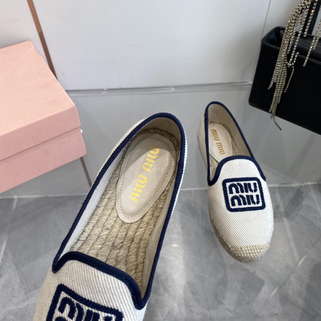 Miu Miu Cotton Drill Espadrilles - DopestKickz