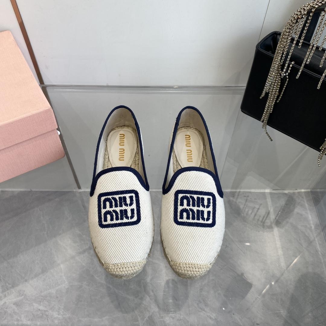 Miu Miu Cotton Drill Espadrilles - DopestKickz