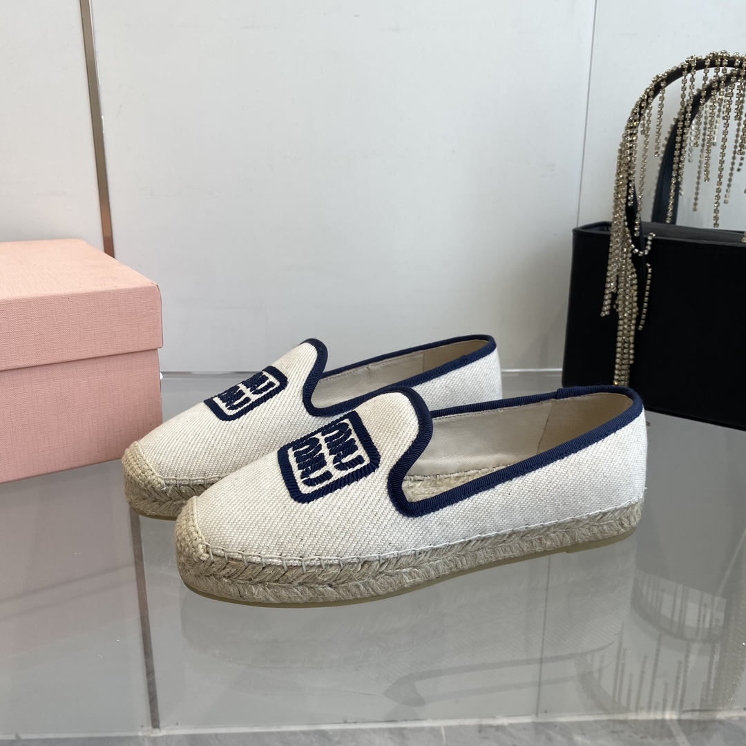 Miu Miu Cotton Drill Espadrilles - DopestKickz