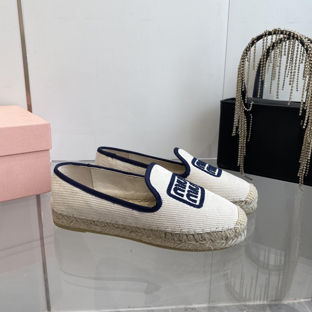 Miu Miu Cotton Drill Espadrilles - DopestKickz