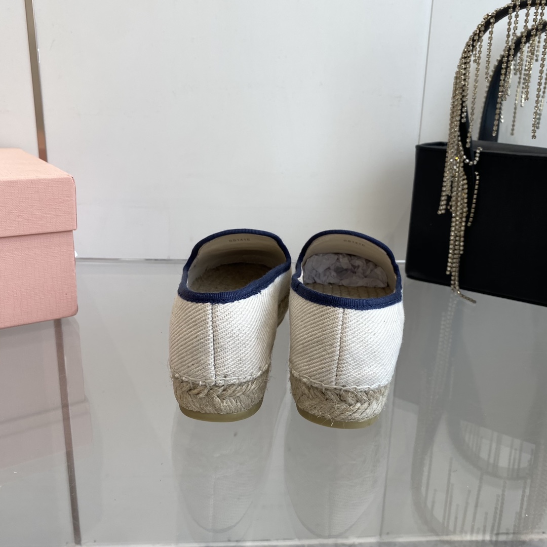 Miu Miu Cotton Drill Espadrilles - DopestKickz