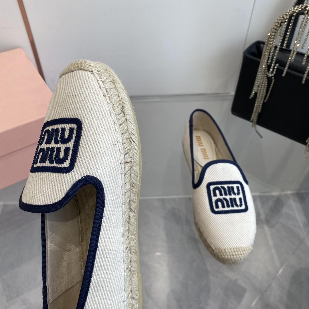 Miu Miu Cotton Drill Espadrilles - DopestKickz