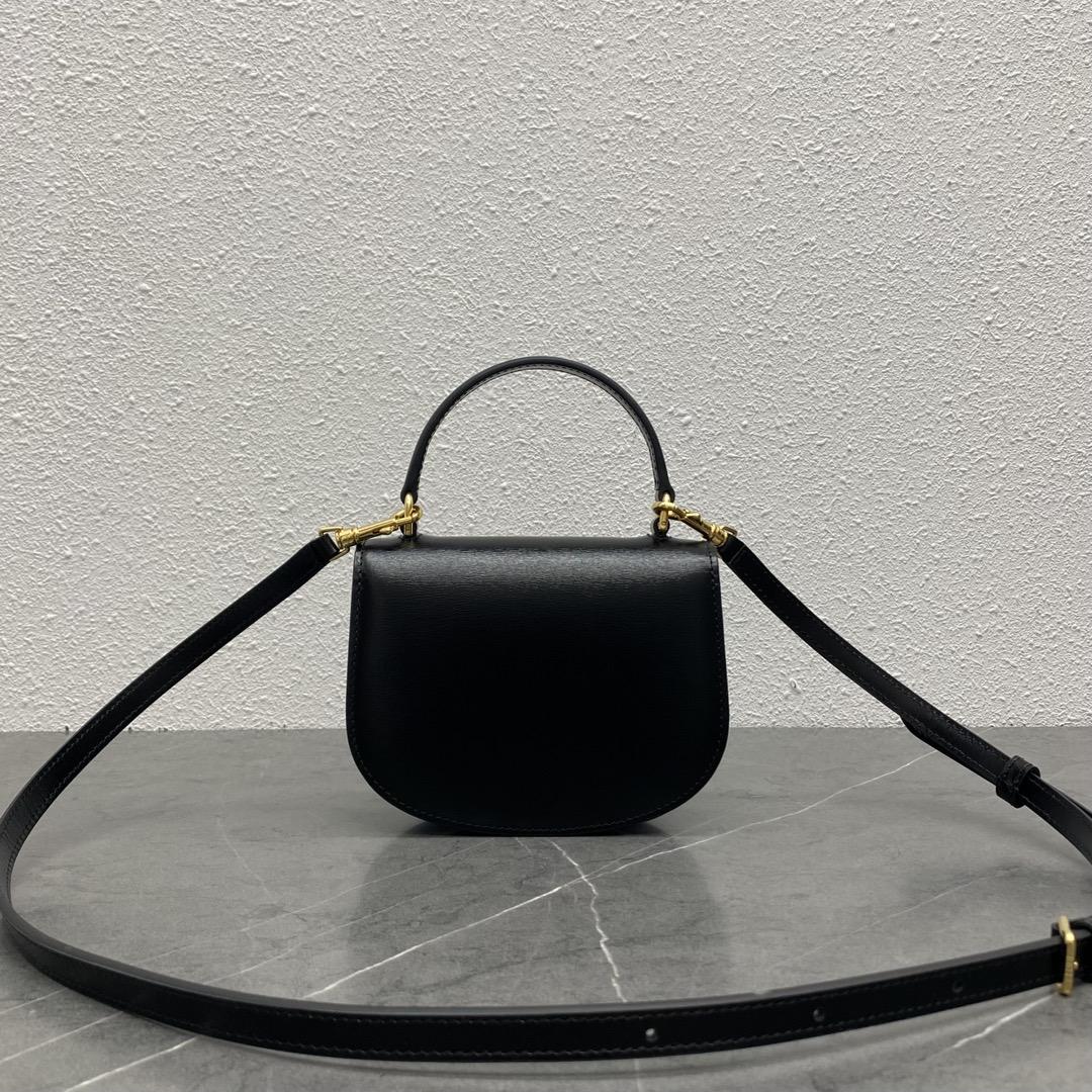 Celine Mini Besace Clea In Shiny Calfskin - DopestKickz