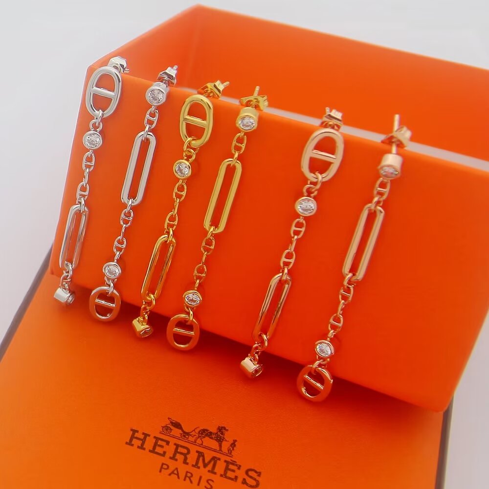 Hermes Chaine D'ancre Chaos Earrings - DopestKickz