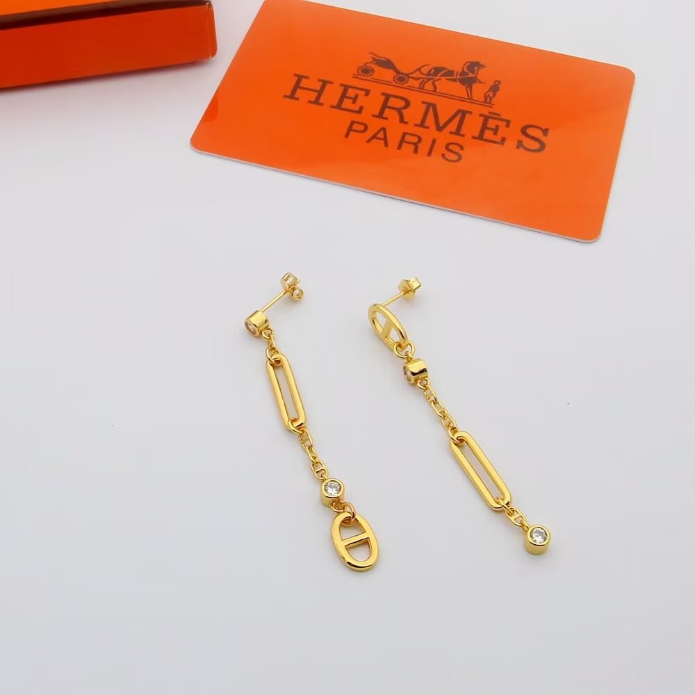 Hermes Chaine D'ancre Chaos Earrings - DopestKickz