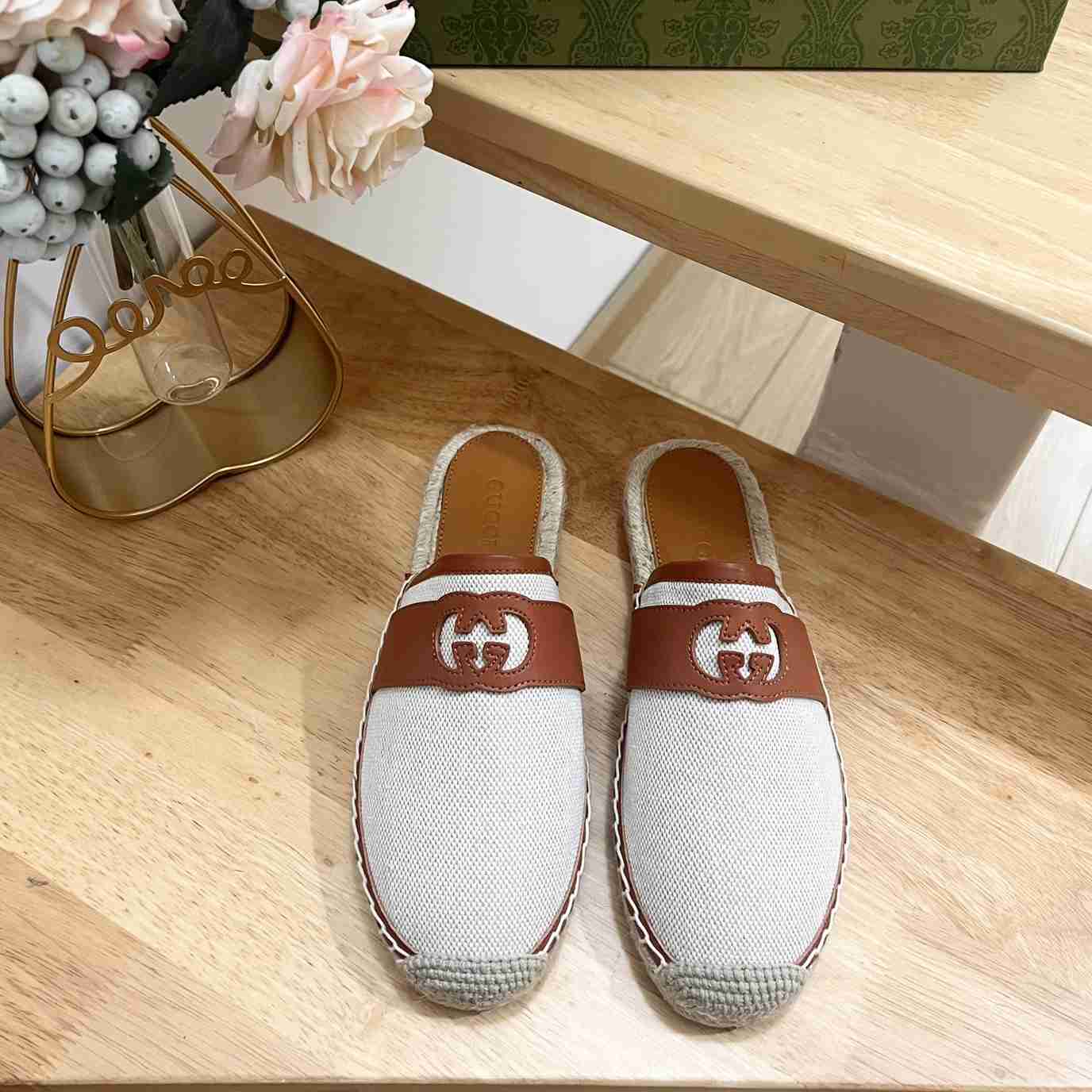 Gucci Interlocking G Slide Espadrille - DopestKickz