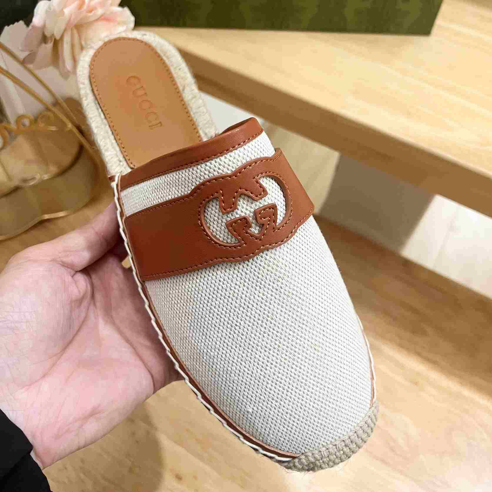 Gucci Interlocking G Slide Espadrille - DopestKickz