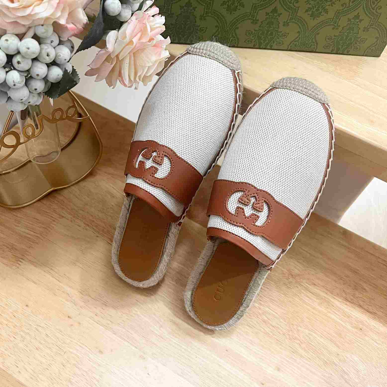 Gucci Interlocking G Slide Espadrille - DopestKickz