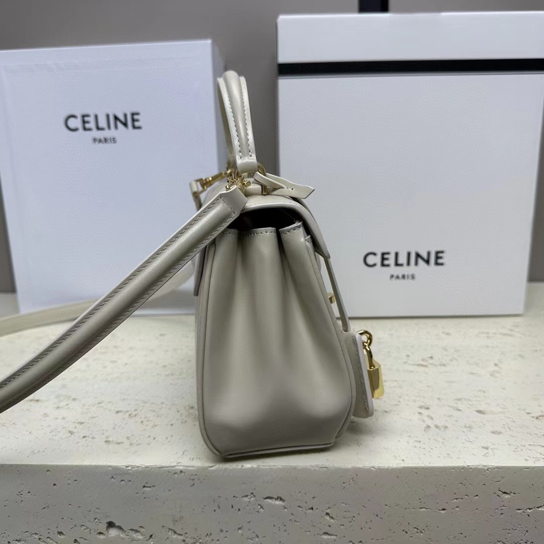 Celine Small 16 Bag In Satinated Calfskin  (17.5-14-7cm) - DopestKickz