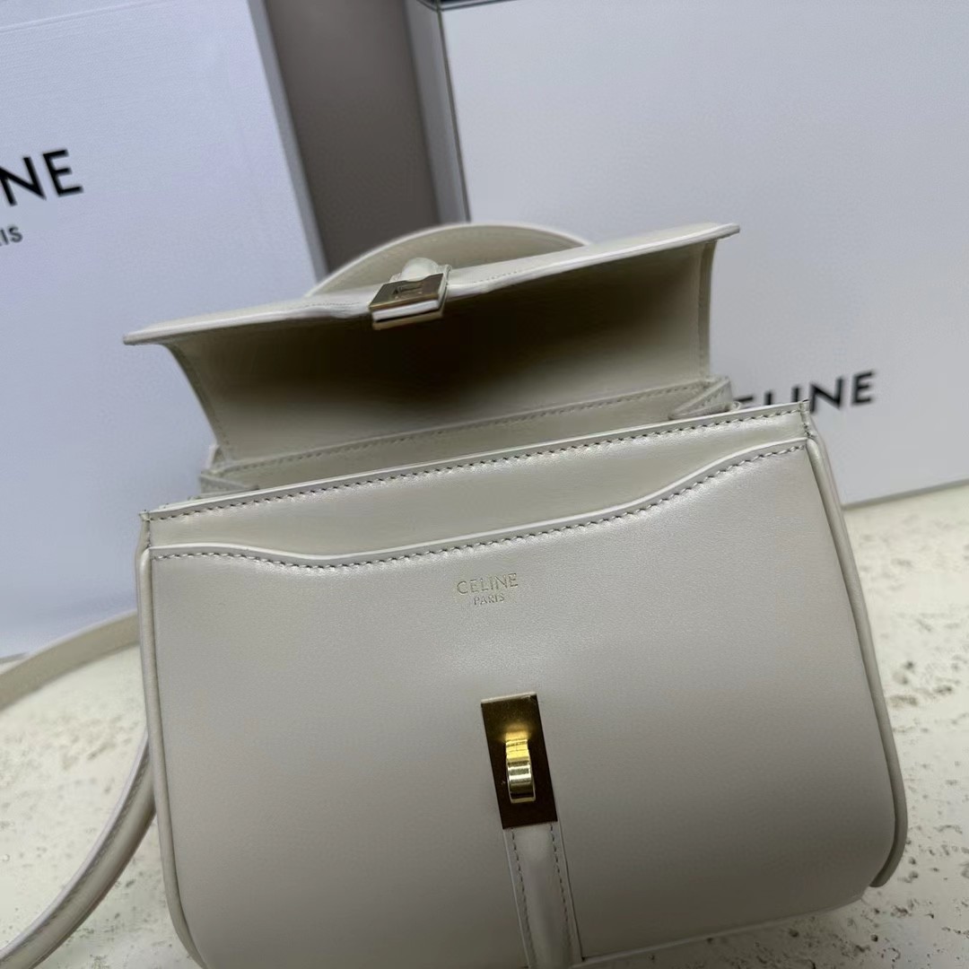 Celine Small 16 Bag In Satinated Calfskin  (17.5-14-7cm) - DopestKickz