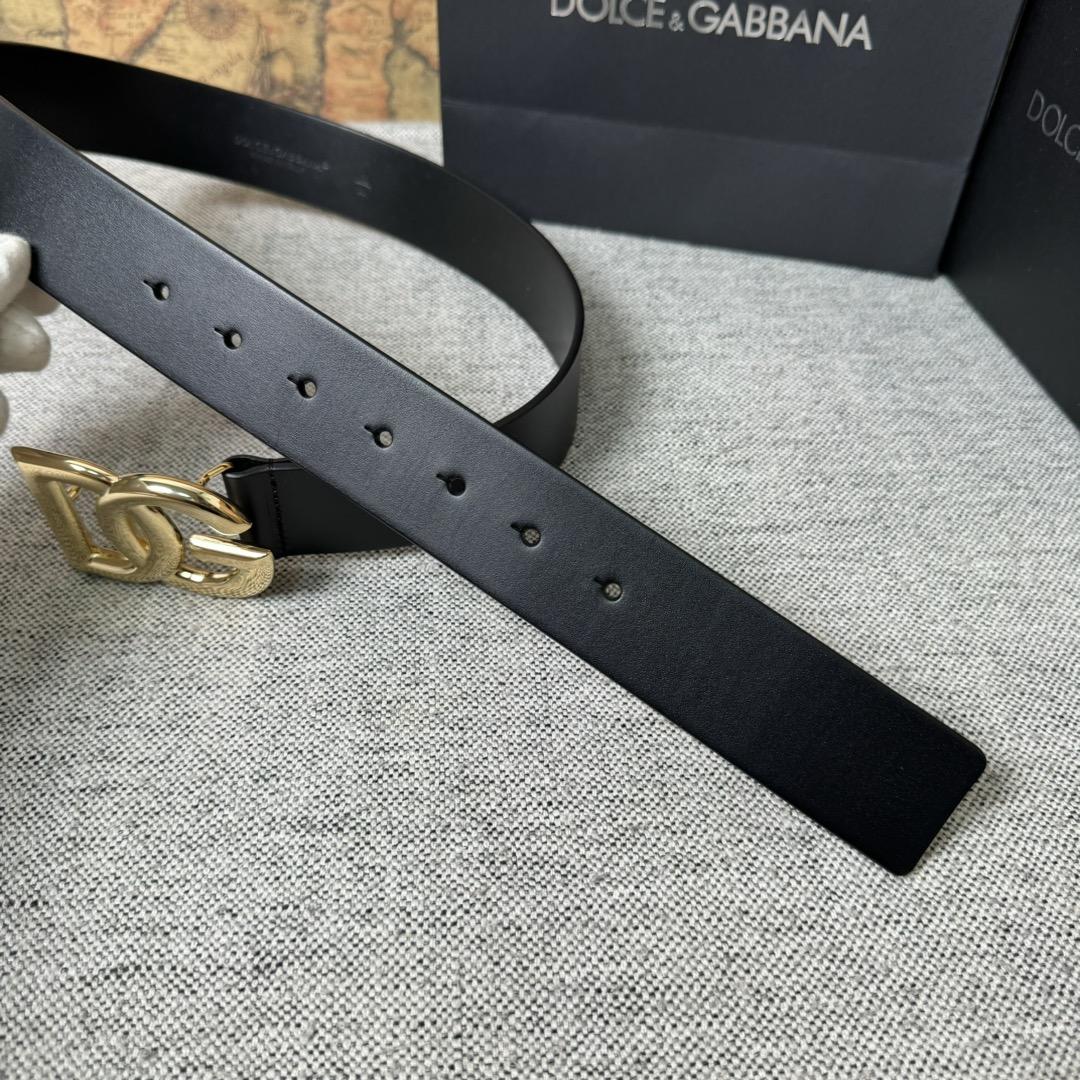Dolce & Gabbana DG Logo-buckle Leather Belt   40mm - DopestKickz